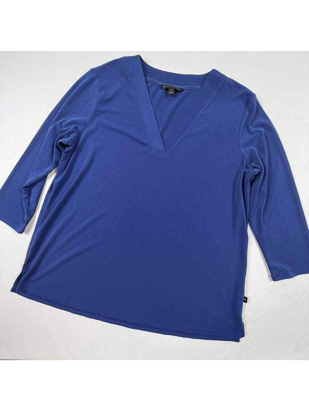 Banana Republic Blue V-Neck Long Sleeve Top Medium